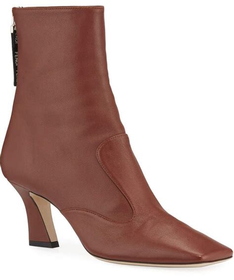 fendi ffreedom 65mm calf leather booties|Fendi FFreedom 65mm Calf Leather Booties .